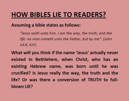 Revised Lying Bible
